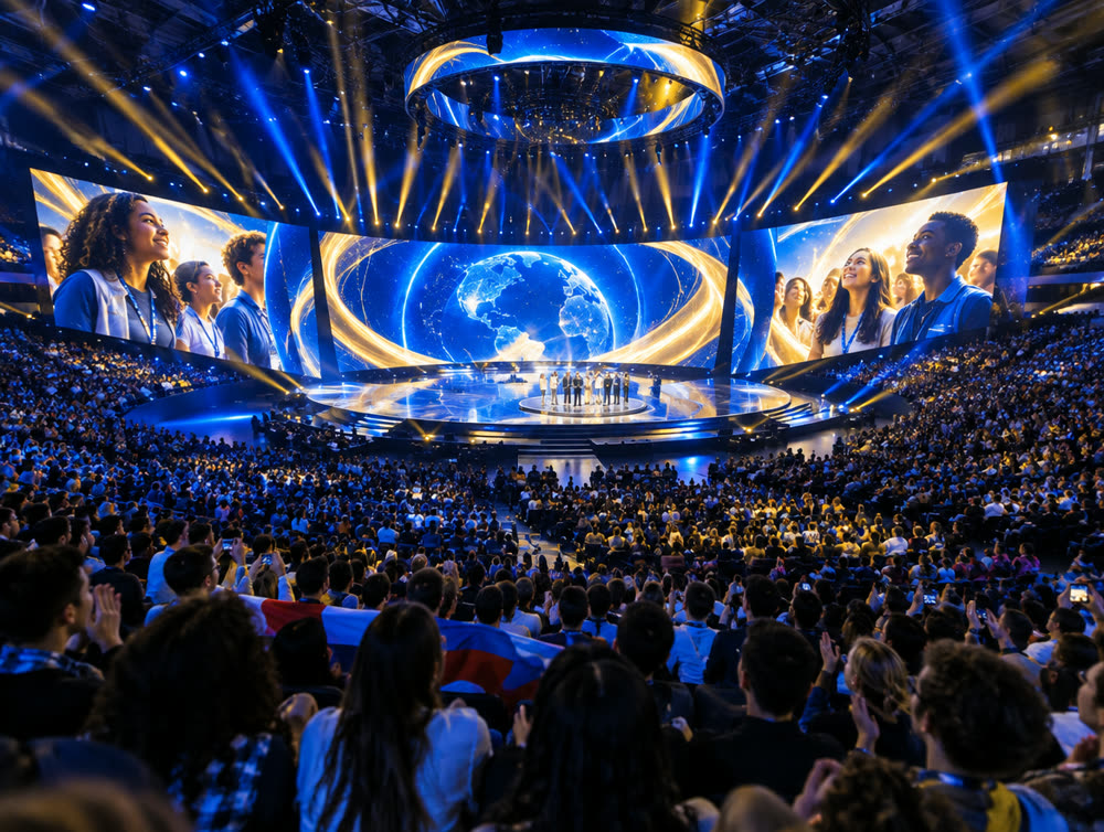 Arena stage of an international youth forum